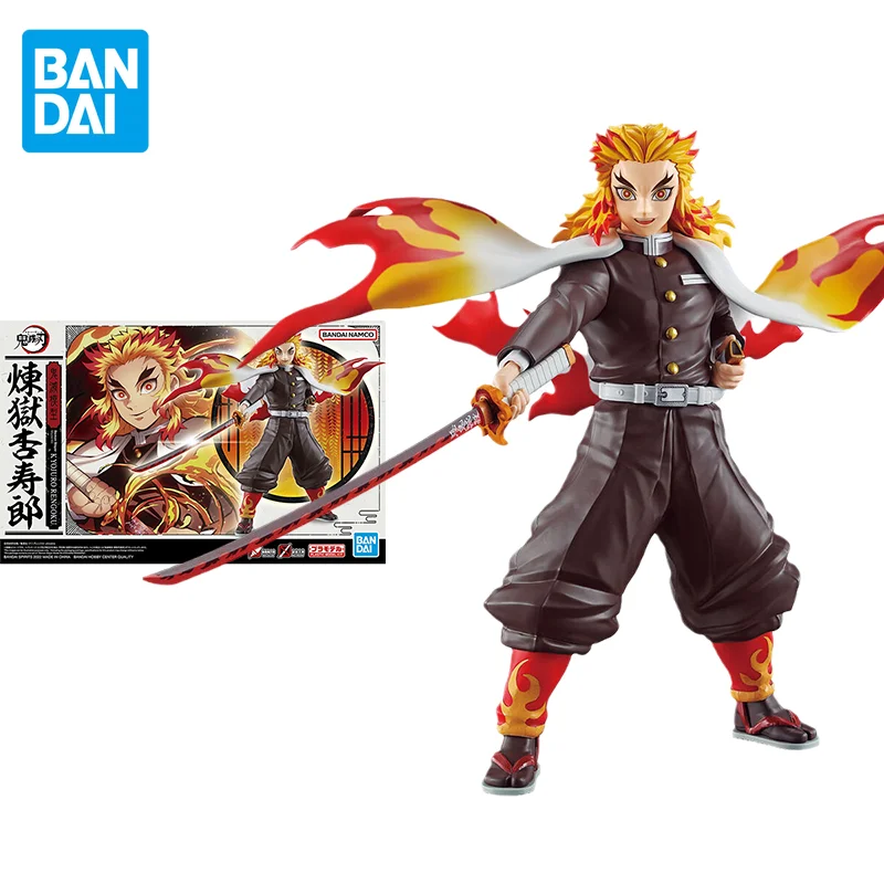 Bandai Original Demon Slayer Anime Figure Plastic Rengoku Kyoujurou Action Figure Toys For Kids Gift Ornamenti Modello Da Collezione