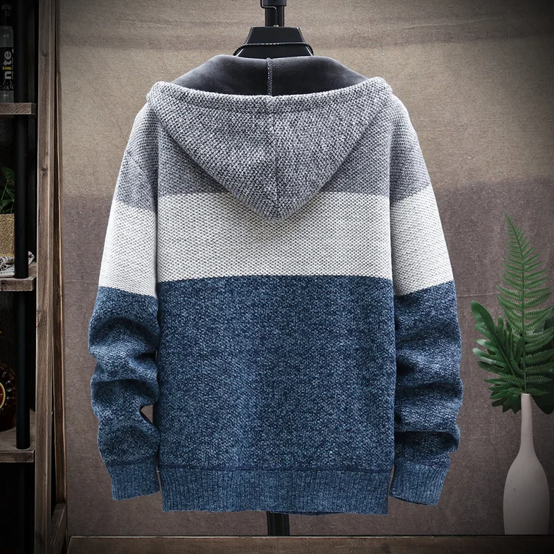 Sweater Coats Hooded Sweatshirt Man Cardigan Sweater Hoodie Man Luxury Men's Hoodies Sweater Coat Windbreaker Korean Reviews Many Clothes
