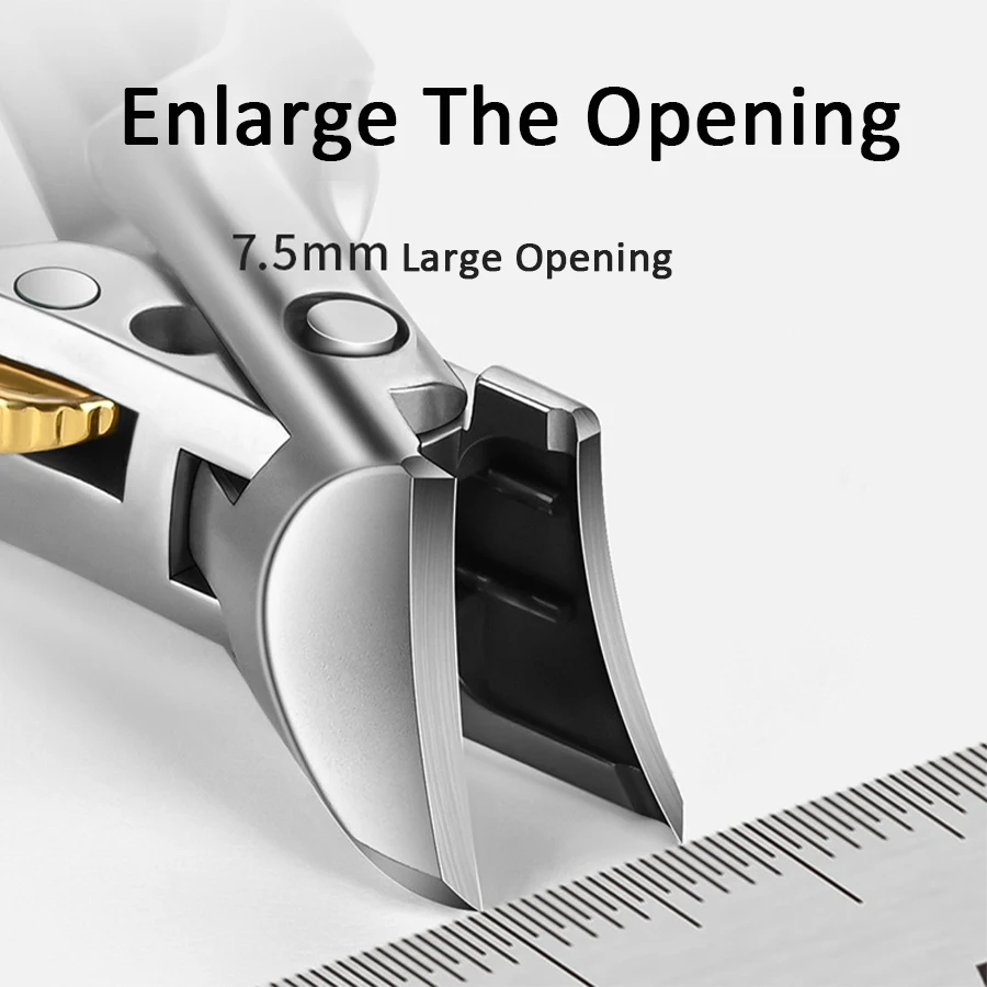 Cola Shaped Nail Clippers Professional Fingernail Clipper Cutters Oblique Blade Trim Thick And Hard Nails Wide Jaw Adult