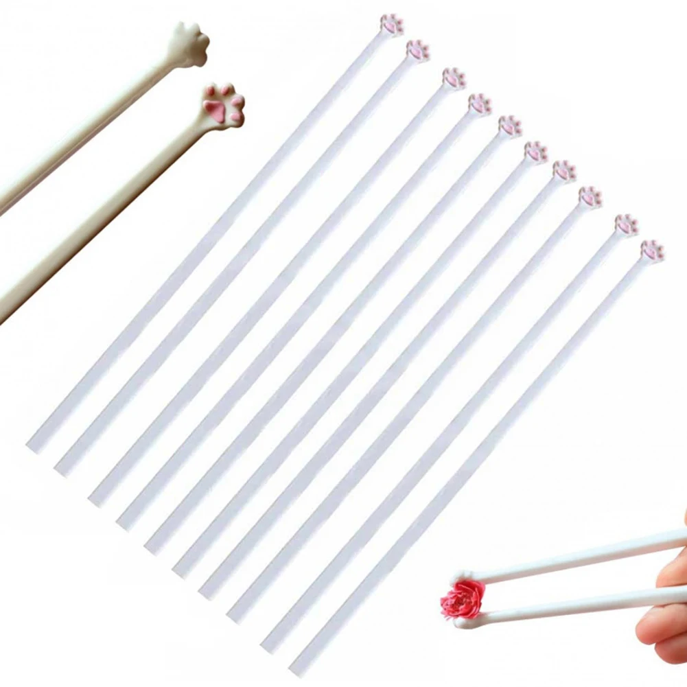 Cat Paw Chopsticks Cute Pink Paw Chopsticks Portable Non-Slip Chopsticks Multi-Function Cartoon Chopsticks for Home Kitchen