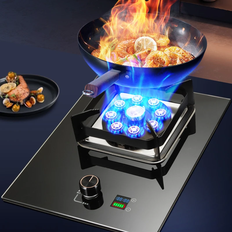 Small and Exquisite Kitchen Energy-saving Energy Gas Stove Household Fire Natural Gas Liquefied Stove Timing