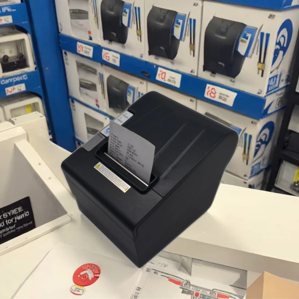 Pos Printer Rear Port 80mm Desktop Pos Printer POS811 Optional Wireless Bluetooth WiFi ...