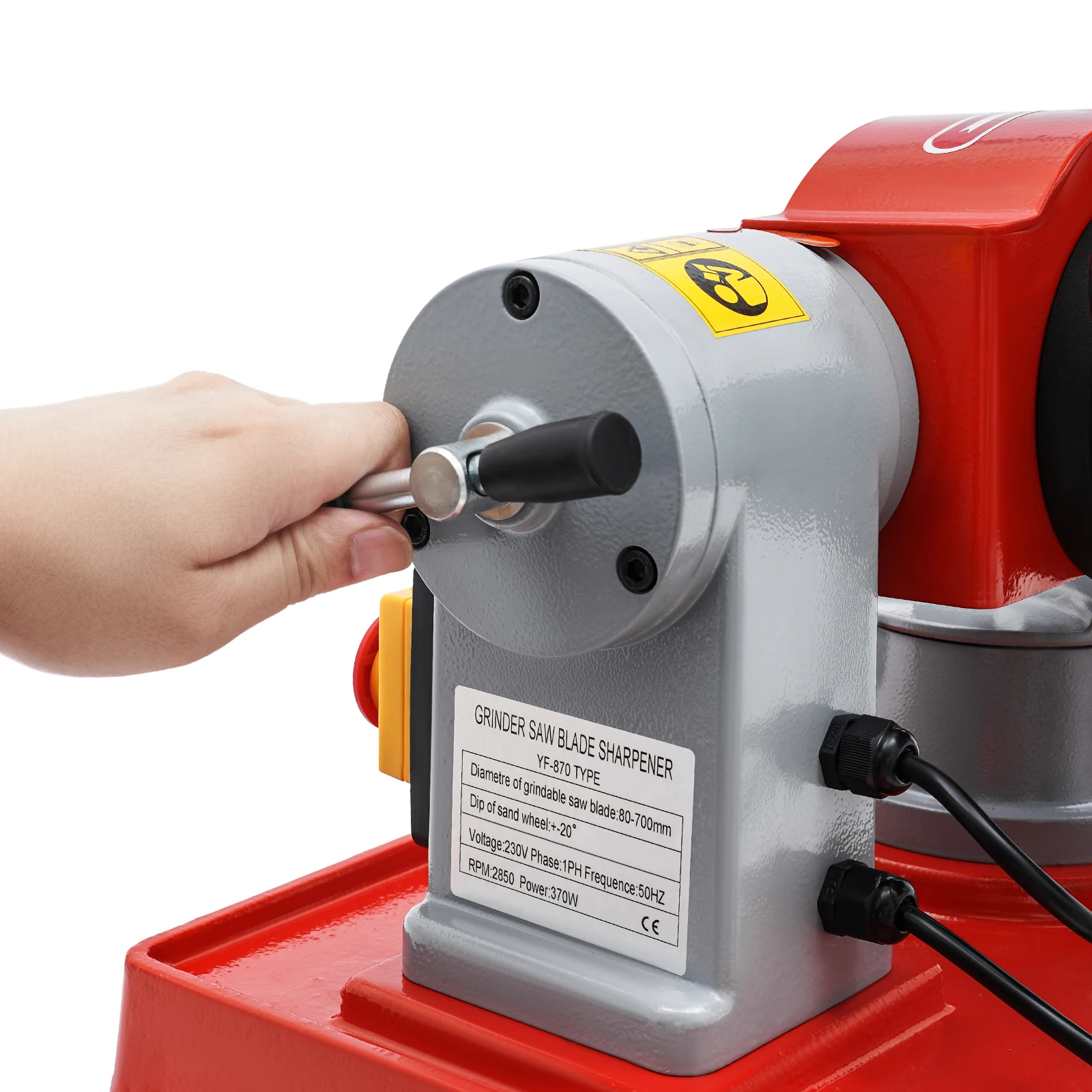 370-W-Winkelschleifer mit 92-Zoll-Schleifscheibe, effizient, 2850 U/min, geräuscharm, Sicherheitsschutz zum Schärfen und DIY-Aufgaben – Detail 4