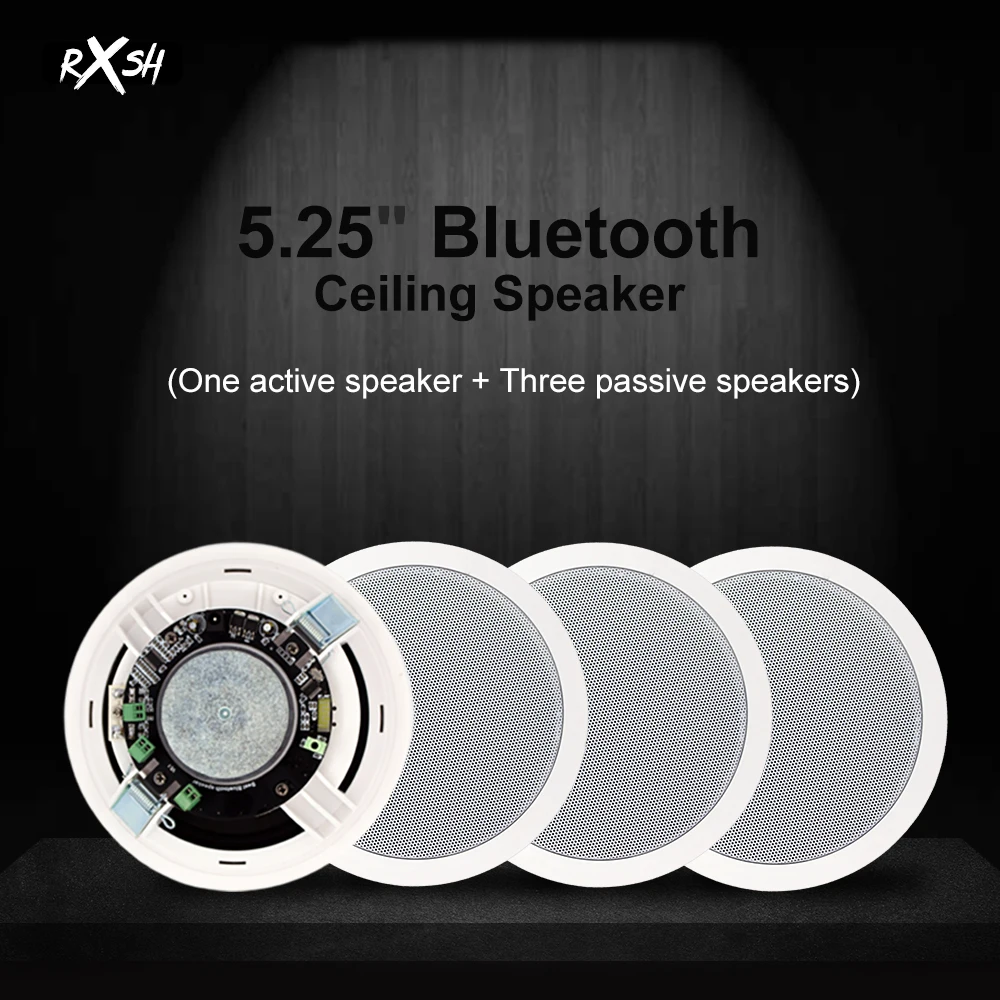 Home Background Music System In ceiling Speakers Full Range 6" BT