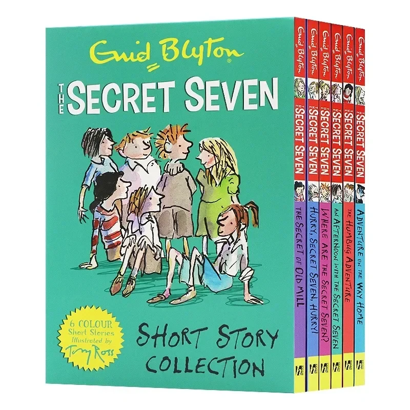

6 книг/набор, Enid Blyton The Secret Seven Adventure, детектив короткой литературы, новая английская история, Детская литература