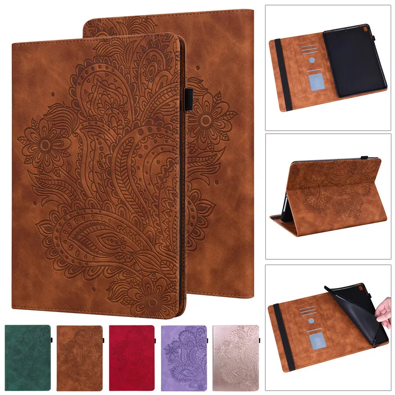 Embossed Leather Stand Tablet Cover