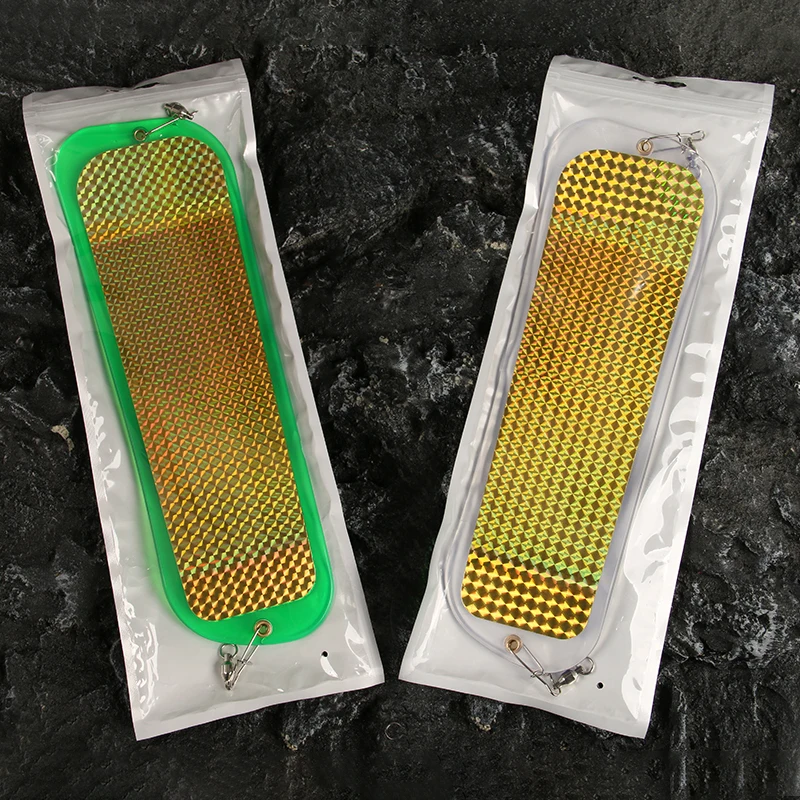 Diving Flash Board 28cm 94g Trolling Flasher Lure Flasher Swim Bait UV Double-sided Connector Reflective Salmon Fishing Tackle