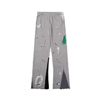 Men's sweatpants from a fashion brand are classic style splashed with graffiti, letter print, and loose slacks 2