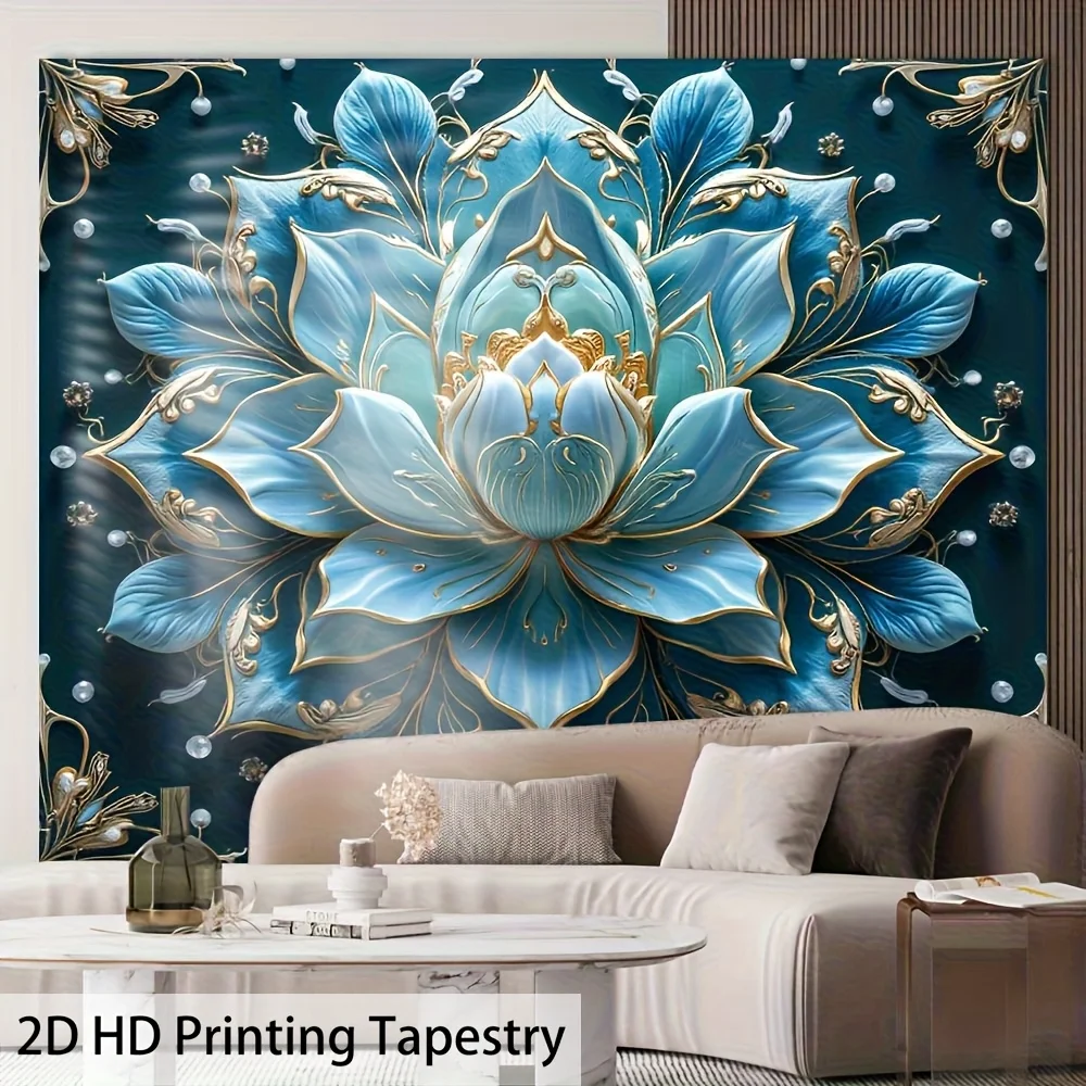 Lotus Flower Bohemian Tapestry 3
