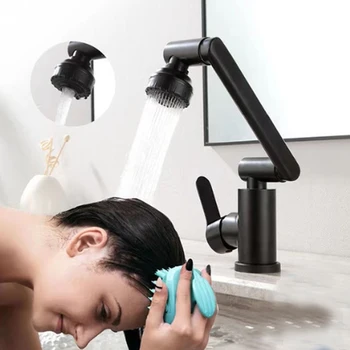 ชุดเติมอากาศก๊อกน้ํา, ก๊อกน้ําสองโหมดหมุนสากล, ก๊อกน้ําอ่างล้างจานมัลติฟังก์ชั่นก๊อกน้ําอ่างล้างจานสําหรับห้องน้ํา 1