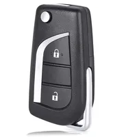 KEYECU บอร์ด OEM ของแท้ สมาร์ท FCC ID: B3W2F2R กุญแจรถยนต์สำหรับ Toyota Aygo Avensis Yaris 2019+ รีโมทแบบพับได้ ชิป 8A 433MHz 6