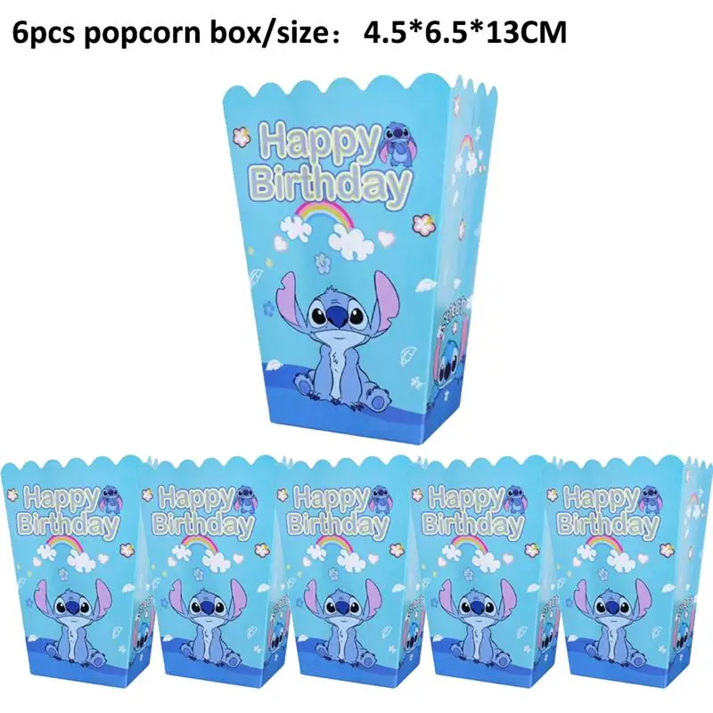 thumbnail image 1 of Nueva decoración para fiesta de cumpleaños de Stitch, Lilo & Stitch, servilletas de papel azul cielo, platos, vasos, vajilla, telón de fondo, globos, suministros para baby shower, 1 of 5