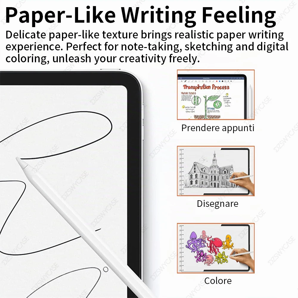 Enhanced Paper-Feel Screen Protector for Tablets - 2 Pack Soft Film