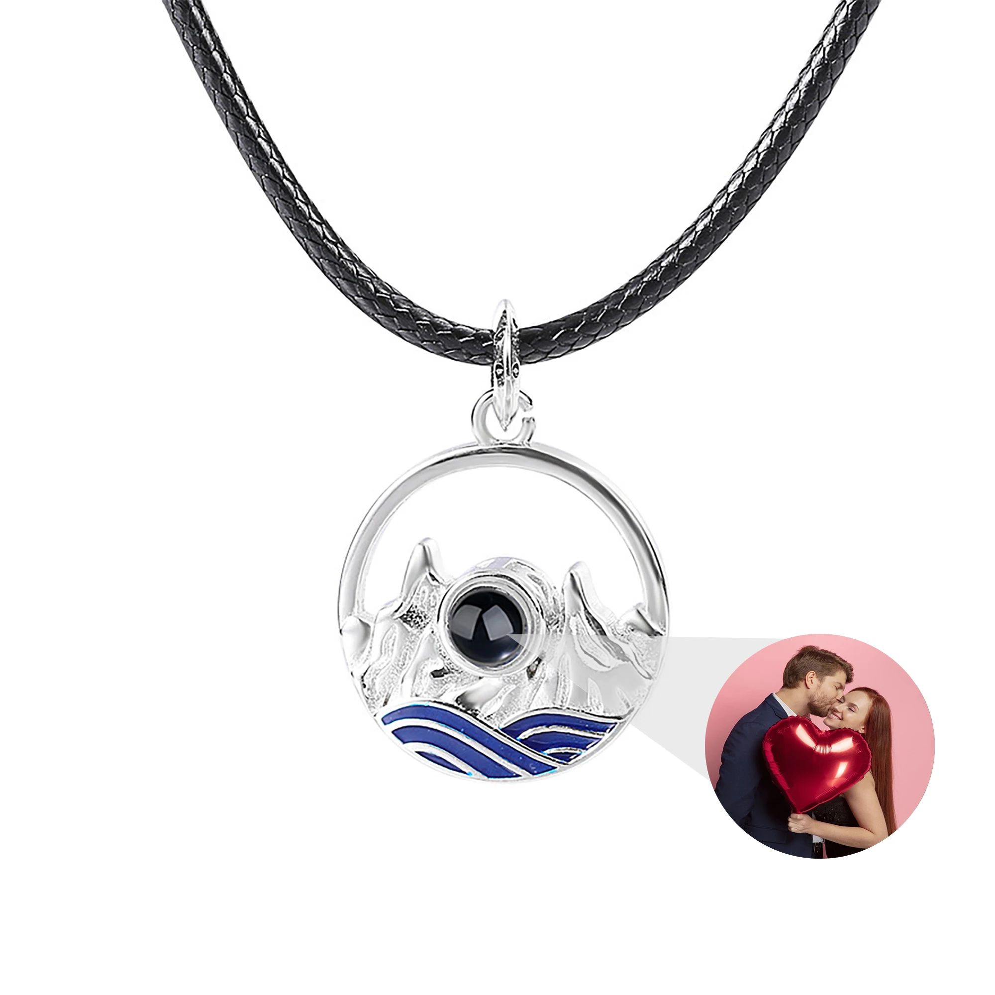 

Couples who can customize photos Projection Necklace Pendant Jewelry For Lover Girlfriend 2023 Trendy Couple Romantic Cute Acce