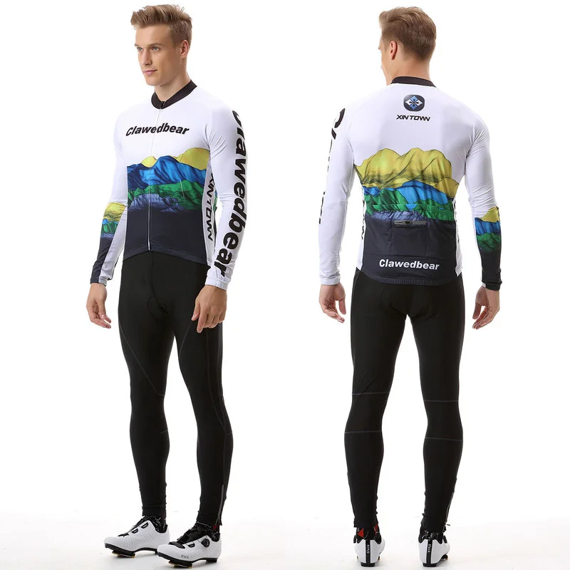 

Men Long Sleeve Bicycle Cycling Sets Anti-sweat Ridng Clothing Suits 3D Padding Cushion Sport Jerseys Customized/Wholesale