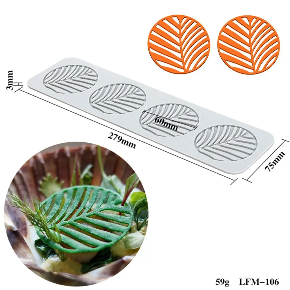 Flower Leaf Patterns Cake Lace Mat Fondant Silicone Mold DIY Craft Baking Decoration Tools Cooking Printing Mold