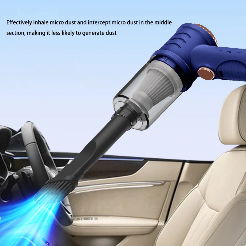 Small Multifunctional Vacuum Cleaner Wireless Charging Suction And Blow Integrated Strong Power Vacuum Cleaner For Car And Home