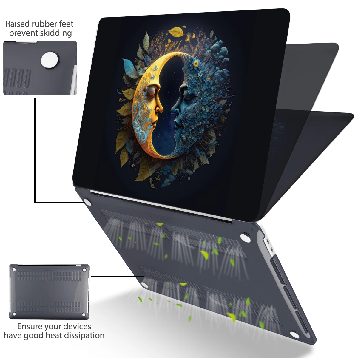 Capa de Impressão de Face Dupla para Macbook 2023 2023 m2 Air 15 13 A2681 A2941 A2337 Retina Pro 13 14 16 m1 A2338 A2779 A2442 A2780 - Imagem 5