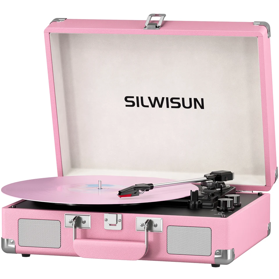 Bluetooth Portable Suitcase Vinyl Record Player