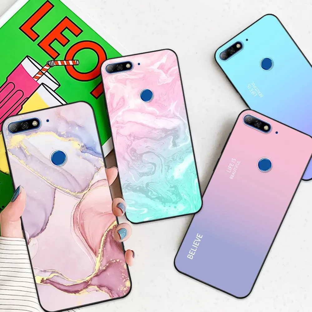 6 Stück TPU Silikon Handyhüllen Für Honor 7C/Y7 2018 – Bunt, Stoßfest, Ultra Dünn