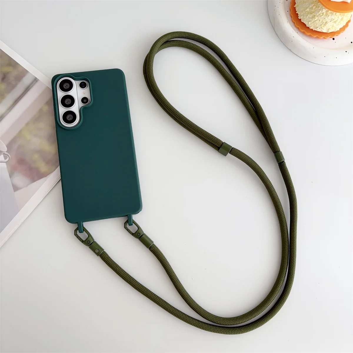 Crossbody Phone Case with Soft TPU Silicone Cover