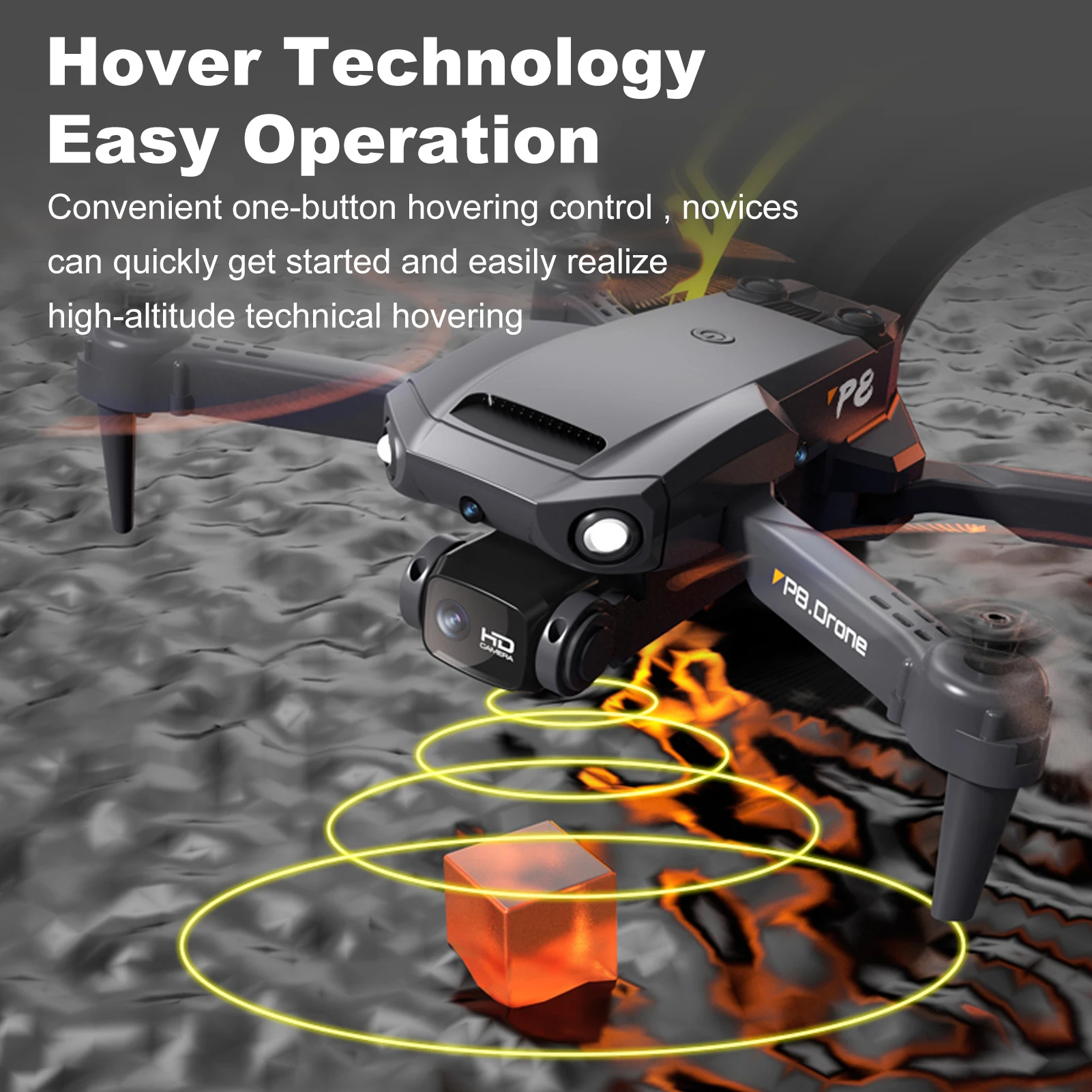 RC Drone with Camera 4K Dual Camera RC Quadcopter with Function 4 Sided Obstacle Avoidance Waypoint Flight Gesture Control Stora 5