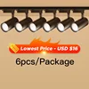 Set Spot Led Track Light 220v Ceiling Spot Light Wall Lamps 12/20/30/40W for Home Kitchen Store Stripe Lighting Spotlight Rail 1