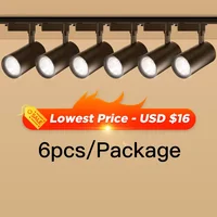 Set Spot Led Track Light 220v Ceiling Spot Light Wall Lamps 12/20/30/40W for Home Kitchen Store Stripe Lighting Spotlight Rail 1