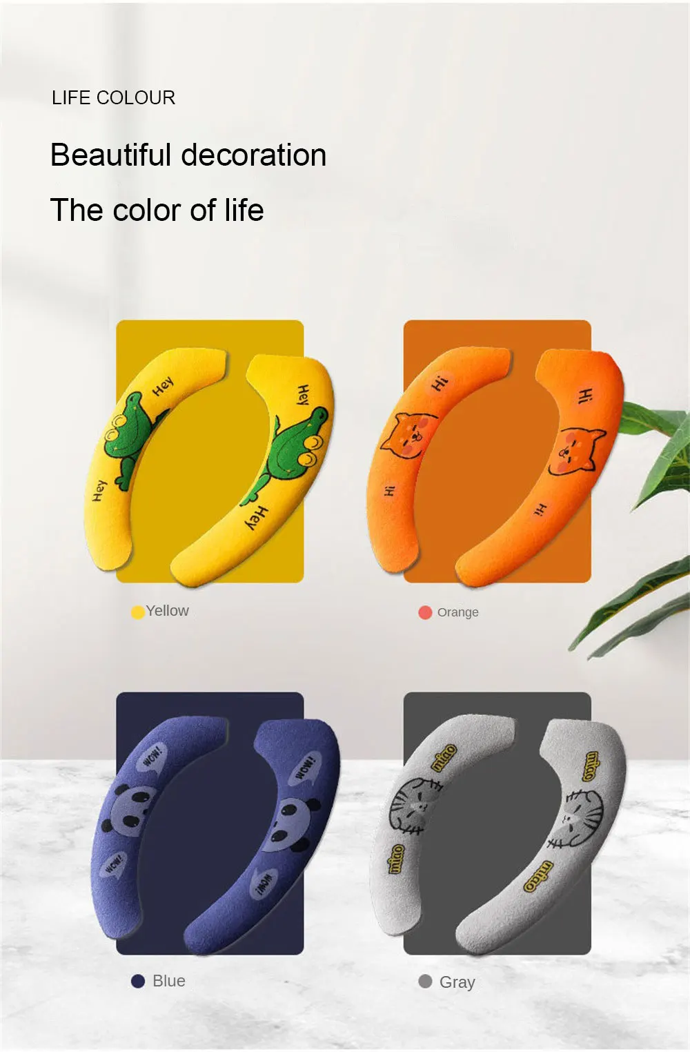 Description Picture 5 of item2pcs/set Soft Cartoon Washable Cushion WC Toilet Sticky Seat Pad Bathroom Warmer Seat Lid Cover Universal Toilet Seat Cover