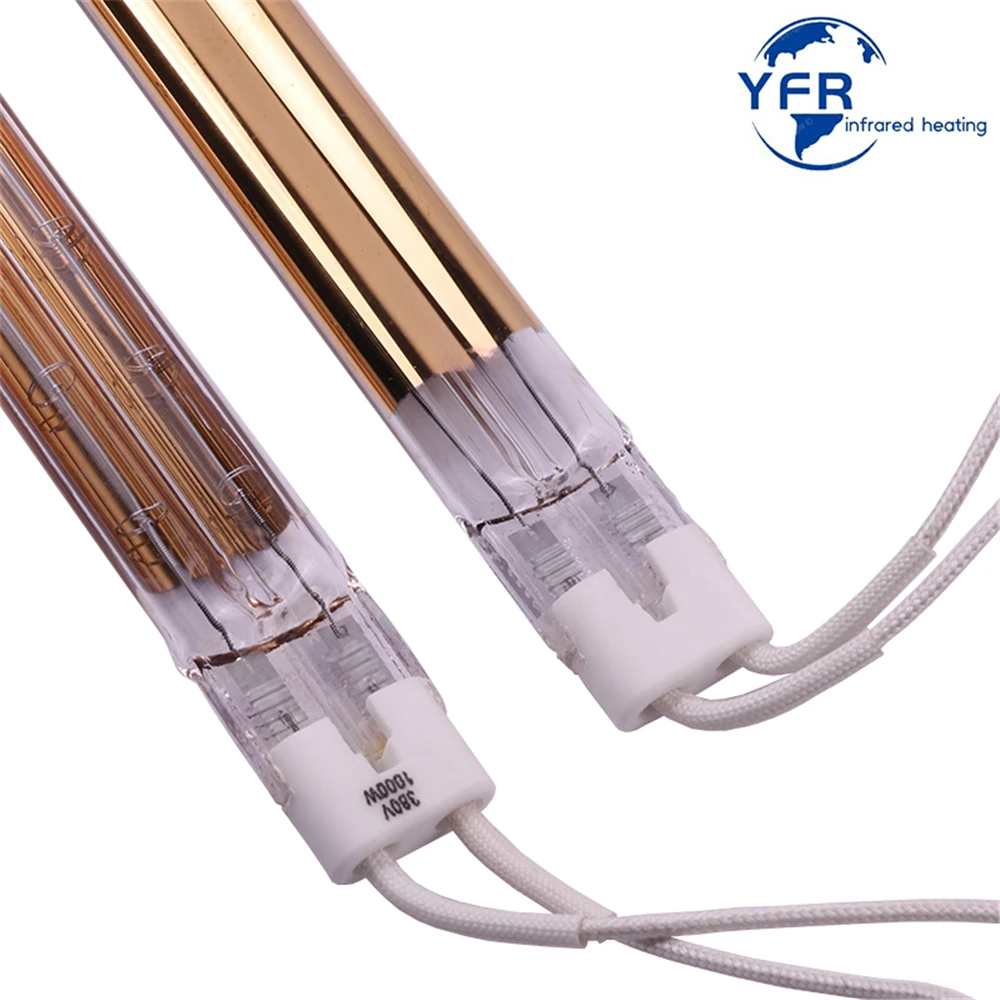 1000W Quartz halogen lamps heater IR emitters Infrared heat bulbs carbon heating tube