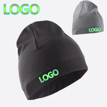 Chapeau de tête de mort unisexe avec logo personnalisé, chapeau de course d&#039;hiver, bonnet coupe-vent pour hommes, bonnet respirant, bonnet plus chaud pour le sport en plein air