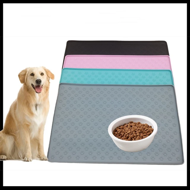 Pet Placemat Dog Food bowl Mat Cat Feed Mat Cat Dog Drinking Feeding  Placemat Silicone Waterproof