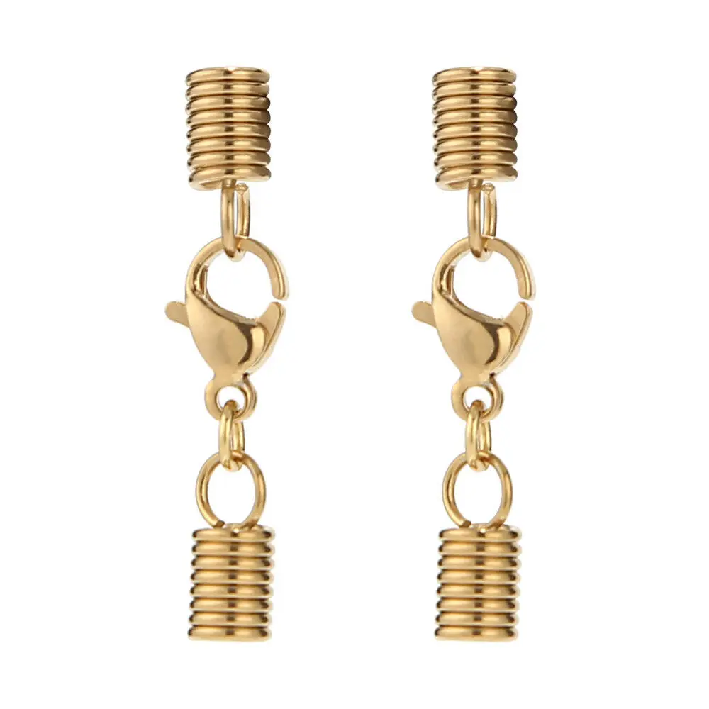 Capuchones Terminales De Latón Chapado En Oro Para Cables - Tamaño 8x8 Mm, Orificio De 7 Mm, Para Acabado Profesional