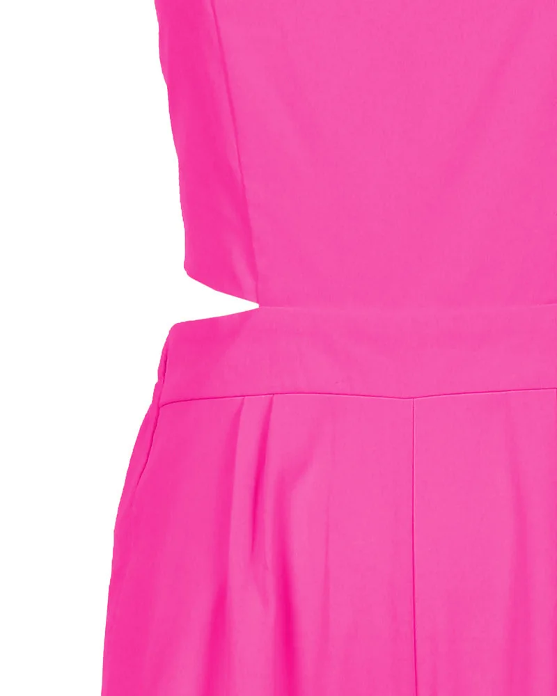 Women's Jumpsuit Elegant Square Neck Sleeveless Hollowed-Out Backless Printed Jumpsuits Suspenders High Waist Overalls for Women