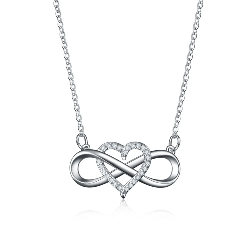 925 Sterling Silver Moissanite Pendant Necklace - Certification