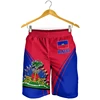 New Haiti Flag 3D Printed Shorts Men Women Fashion Leisure Oversize Graphs Short Pants Summer Mens Swim Short Sport Beach Shorts 1