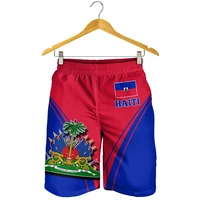New Haiti Flag 3D Printed Shorts Men Women Fashion Leisure Oversize Graphs Short Pants Summer Mens Swim Short Sport Beach Shorts 1