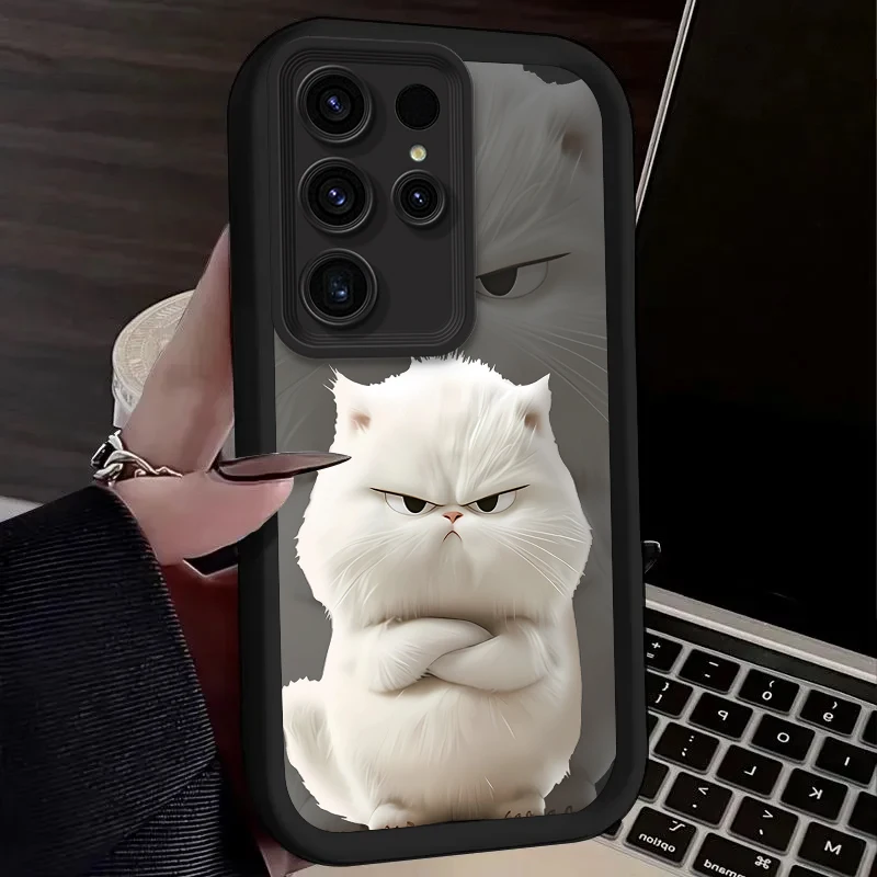 Adorable Black and White Cat Phone Cover
