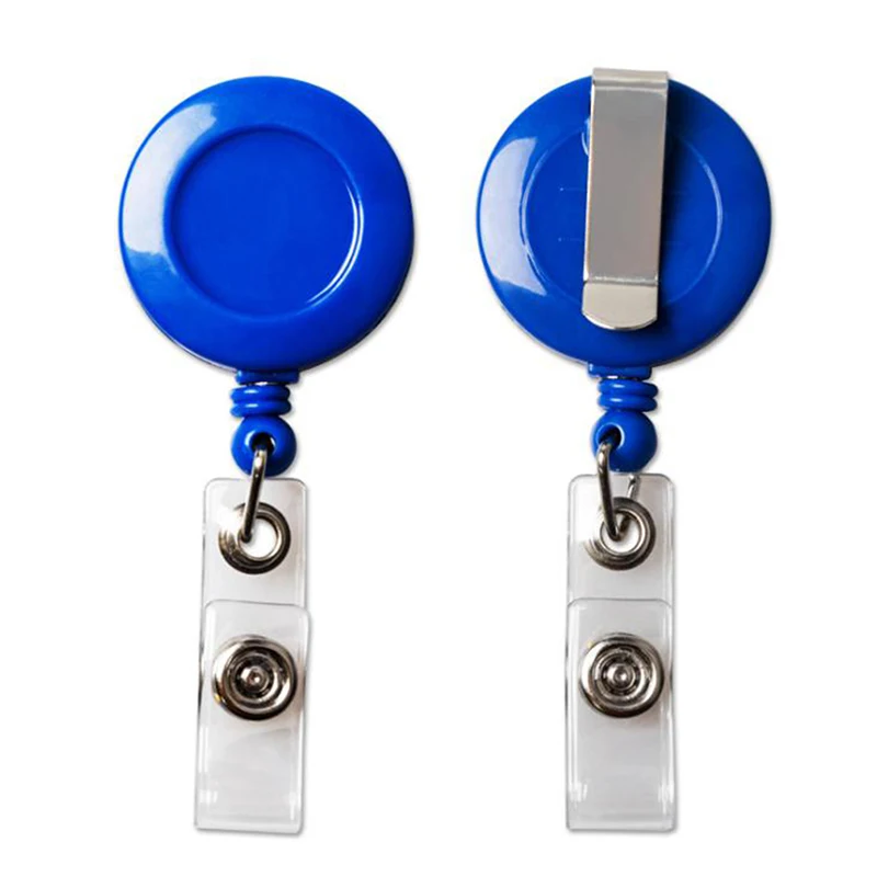 10pcs Retractable Badge Holder Clips for Nurse ID Badge Reel Belt Clip Doctor ID Card Chain Clips School Student Office