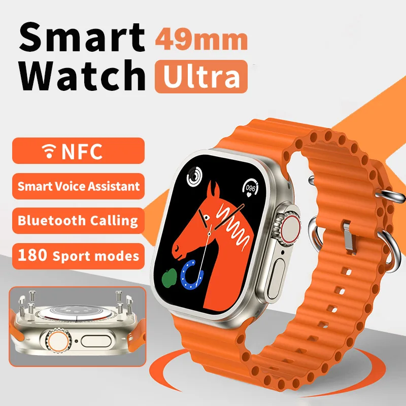 Smartwatch Serie Ultra 8 Hombre Impermeable Con Nfc Gd