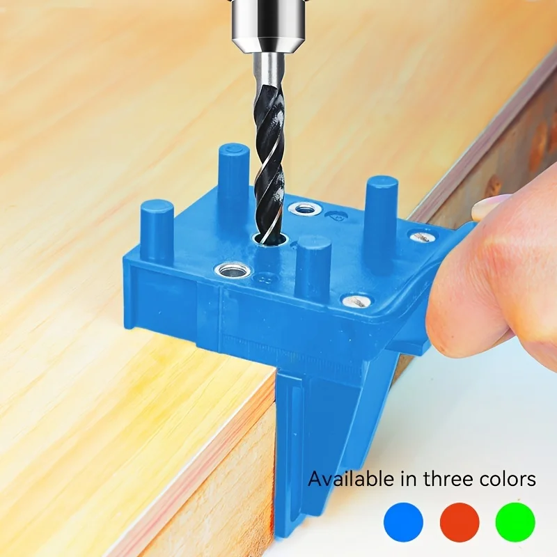 

Quick Wood Doweling Jig, Handheld Drill Locator,Woodworking Drill Bit,Hole Punch,Positioning Fixture for Carpentry Dowel Joints