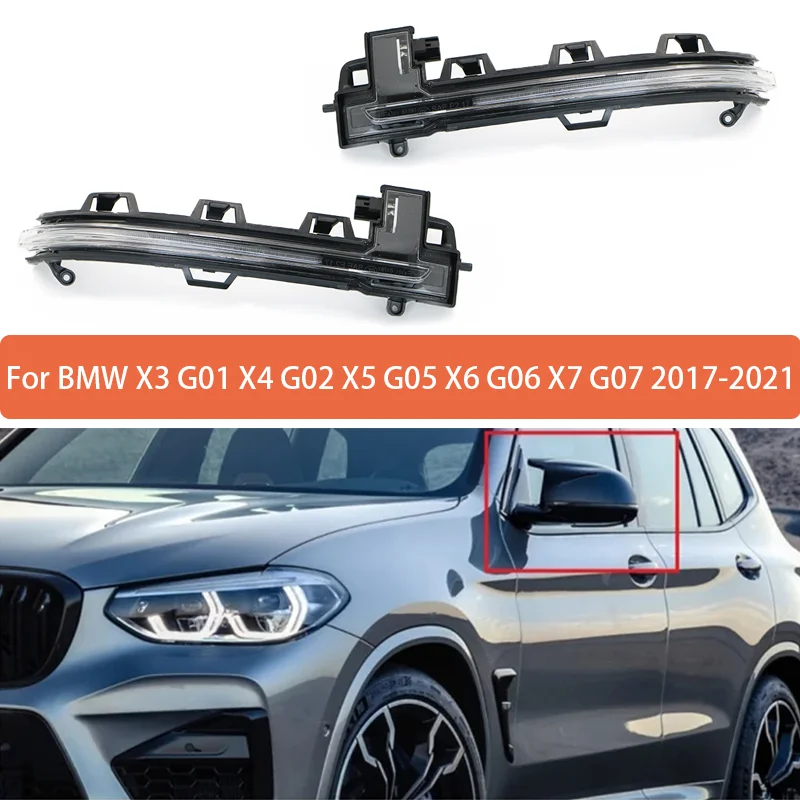 Car Side Rearview Mirror Turn Signal Light for BMW X3 G01 X4 G02 X5 G05 X6 G06 X7 G07