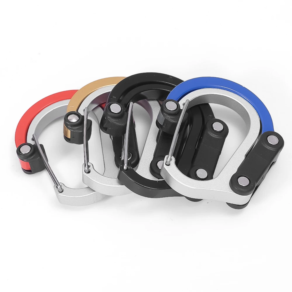 Mousqueton Rotatif à 360, Mousqueton Multifonctionnel En Alliage Daluminium Avec Boucle En D Pour Lexterieur~p135685463