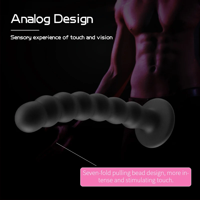Silicone Suction Cup Pull Beads Female Dildos Adult Women Anal Plug Masturbator Manual Massage Anal Expansion Orgasm Sex Toys sex toys