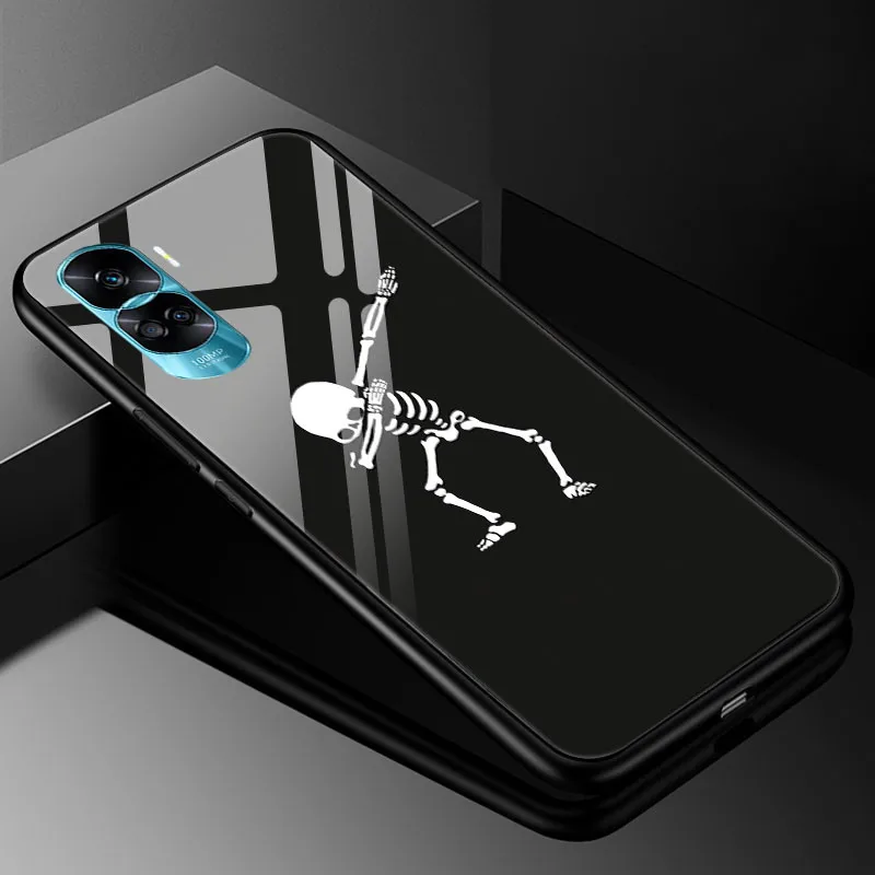 Luxury Tempered Glass Phone Case with Bumper - Cute Design
