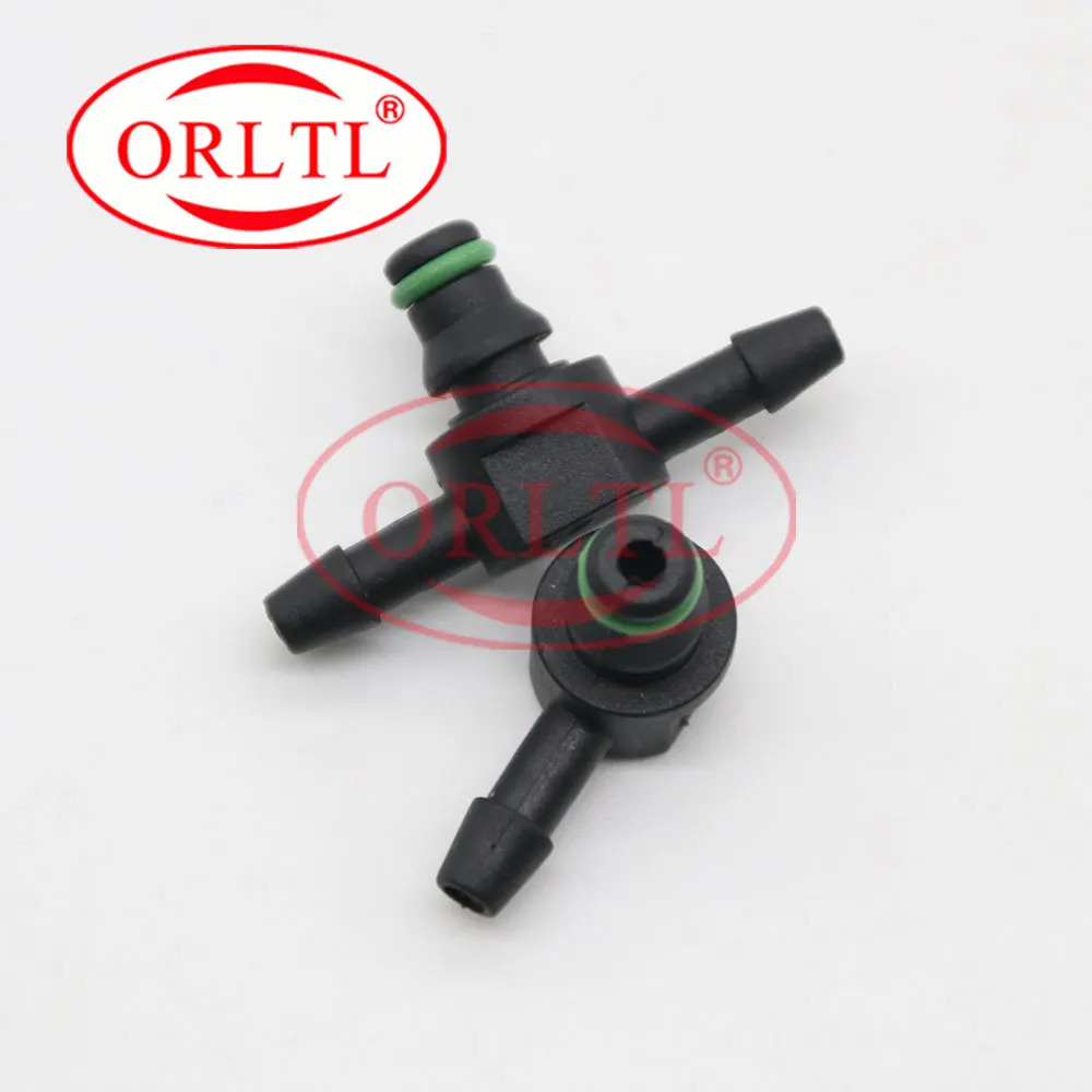 L/T Type Return Oil Backflow for BOSCH Series Diesel Cr Fuel Injector Plastic 3 Two-way Joint Pipe 10pcs/LOT