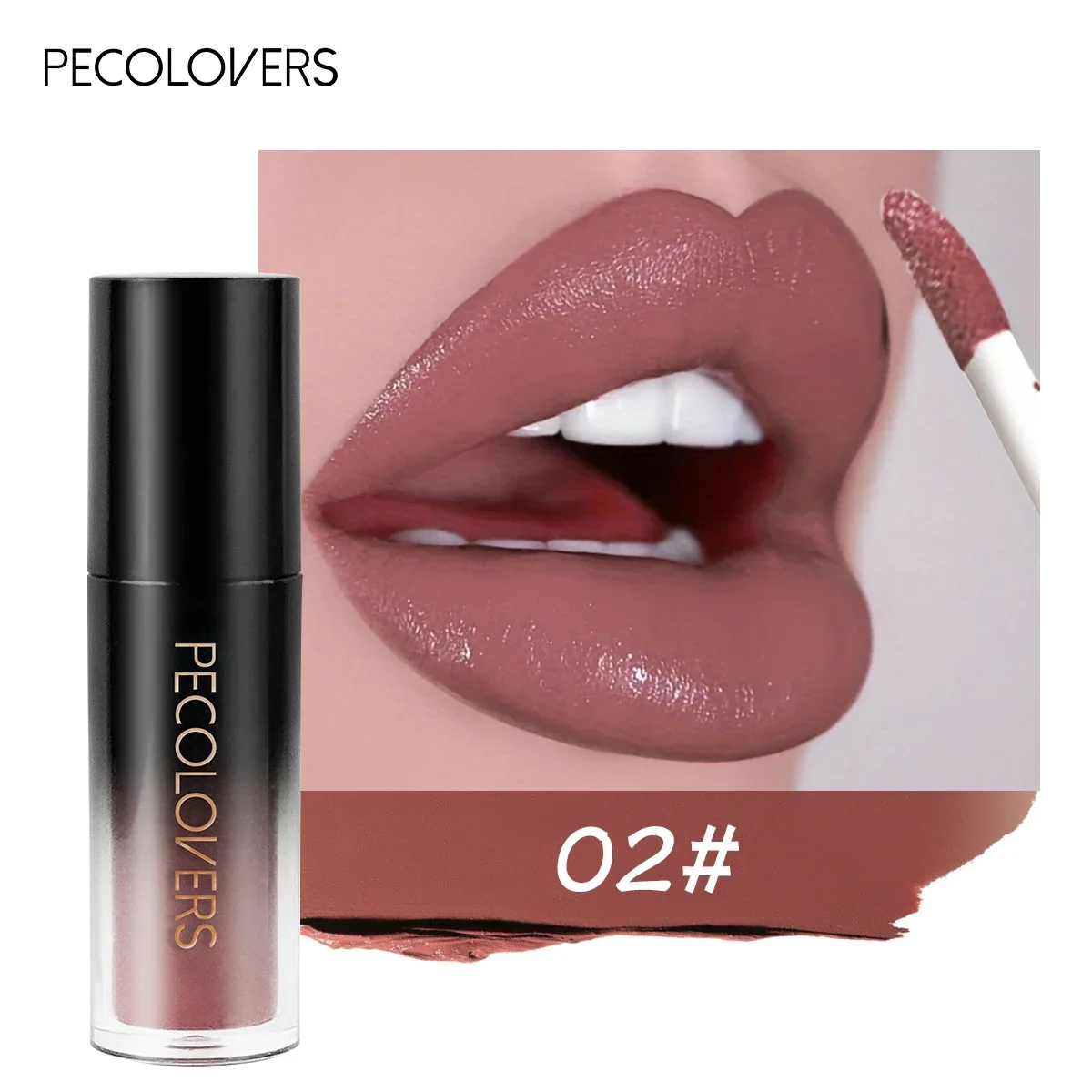 thumbnail image 1 of Waterproof Matte Lipstick Lip GlossLong Lasting Non-stick Cup Lip Tint Sexy Red Velvet Brown Nude Liquid Lip Stick Makeup, 1 of 5