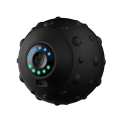 High - Intensity 5 - Speed Vibrating Massage Ball for Muscle Relief and Yoga Fitness (Black)