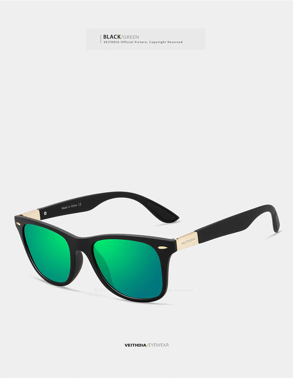 VEITHDIA Klassische Radfahren Polarisierte Schutz Sonnenbrille Männer Frauen Fahrrad Brillen Camping Wandern Schutzbrillen UV400 FH07029 – Detail 9