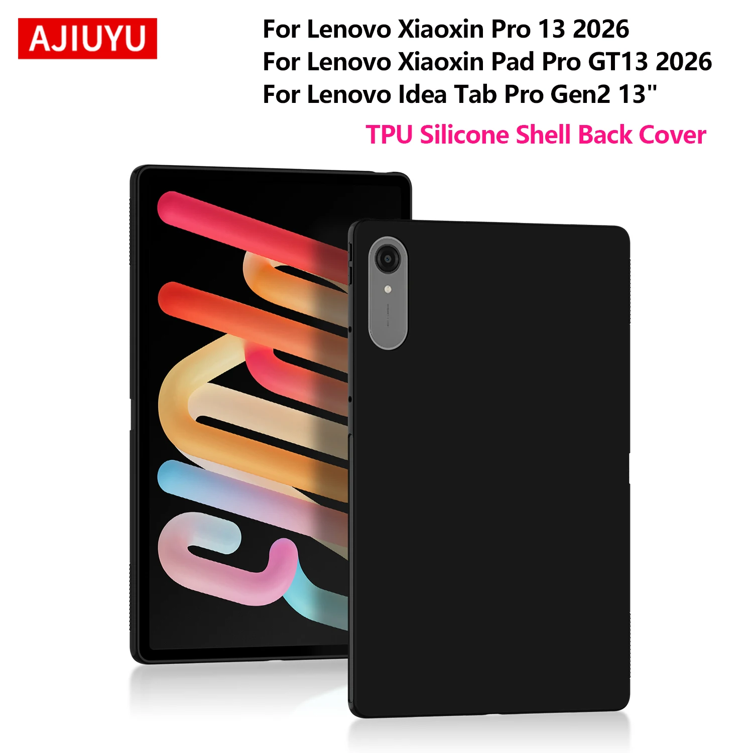 13 Tablet Shockproof Silicone TPU Protective Back Cover Case